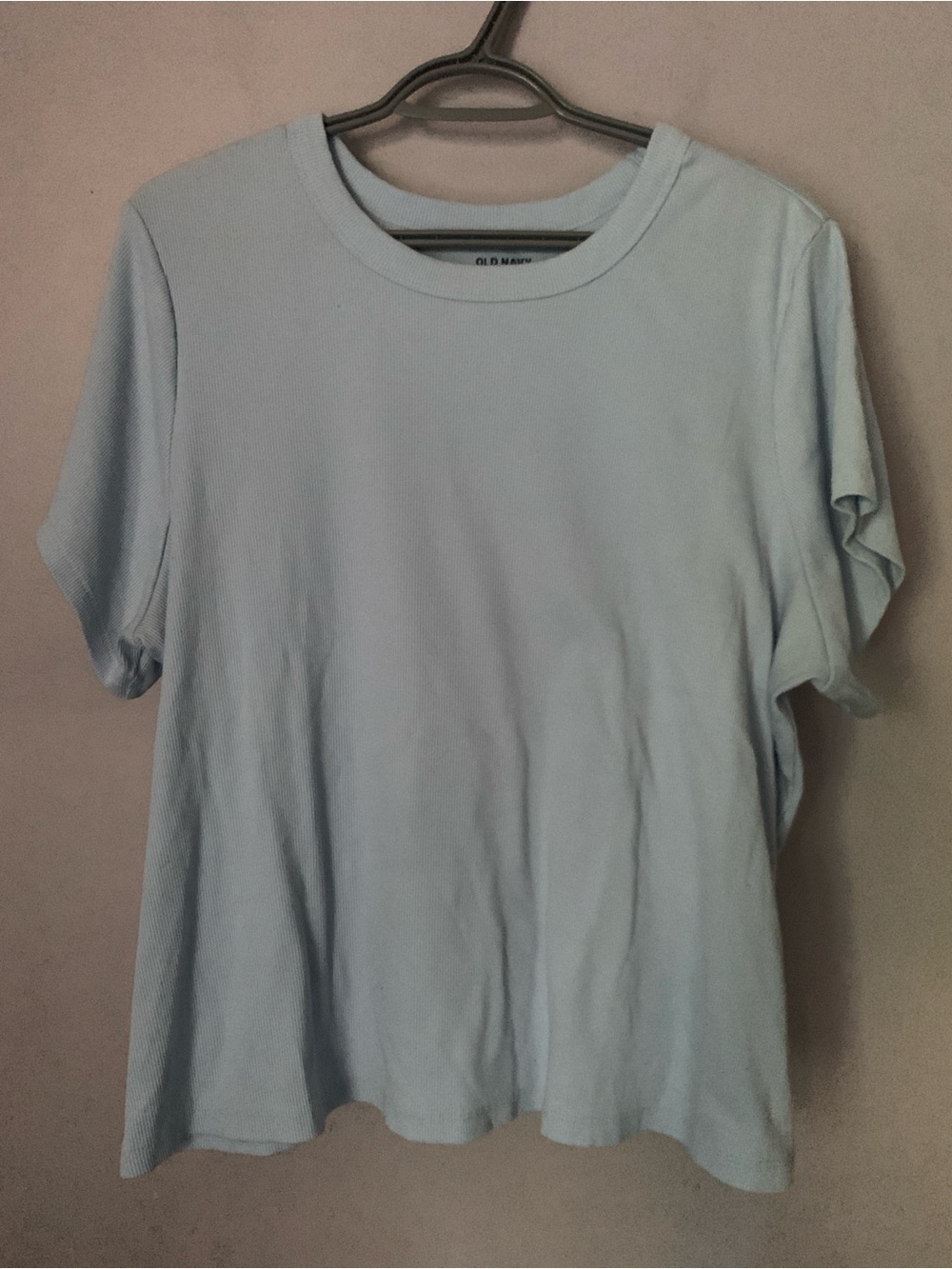 Old Navy Women's Pale Blue Short Sleeve Crew Tee 3x